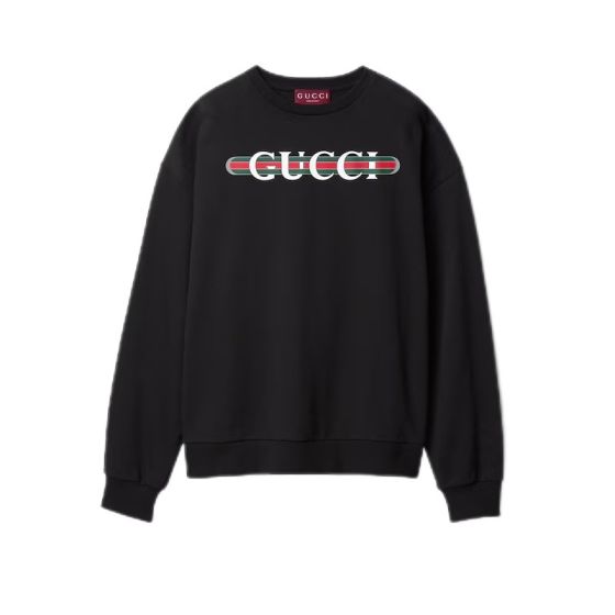 Gucci Printed cotton jersey sweatshirt