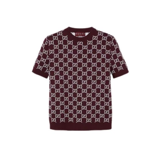 Gucci Reversible GG wool jacquard top