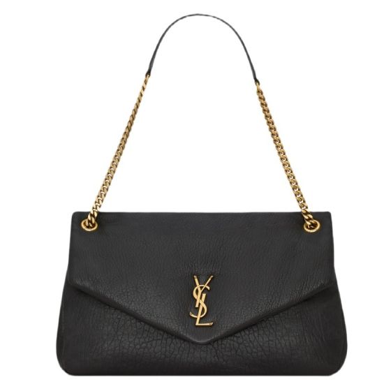 YSL Calypso large in grained lambskin