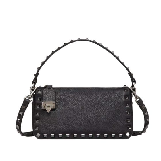 Valentino SMALL ROCKSTUD GRAINY CALFSKIN CROSSBODY BAG