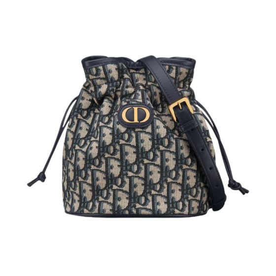 Dior 30 Montaigne Mini Bucket Bag with Drawstring