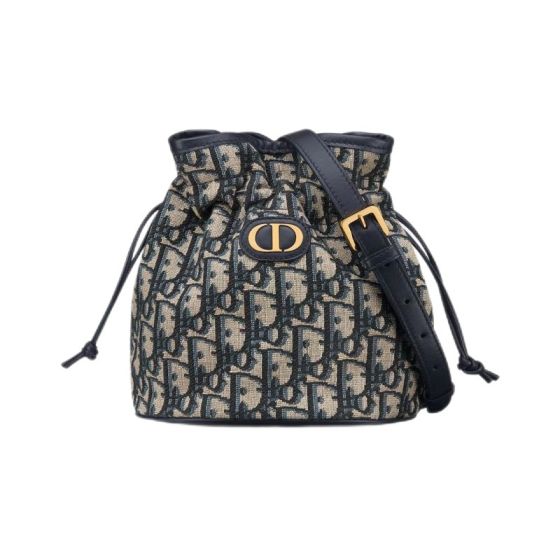 Dior 30 Montaigne Mini Bucket Bag with Drawstring