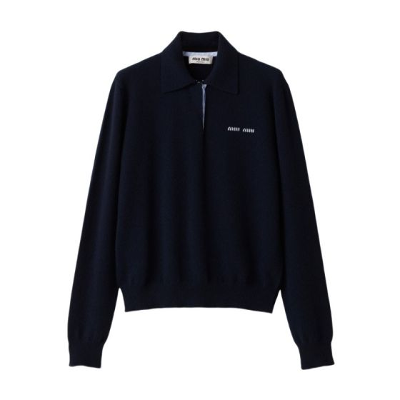 MIU MIU Cashmere polo sweater
