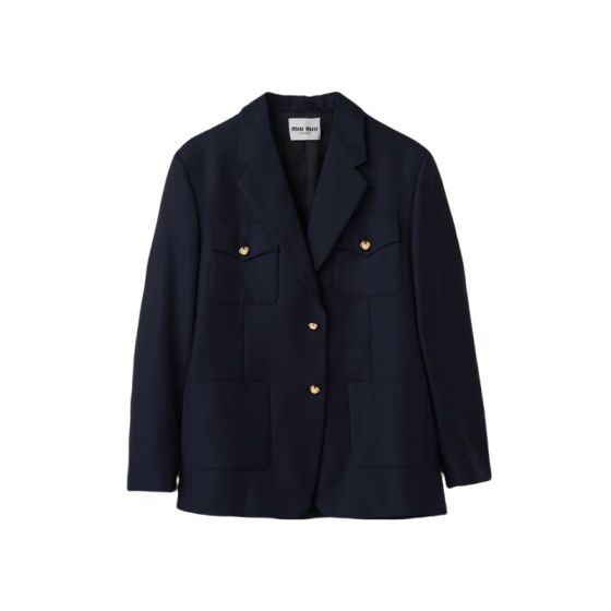 MIU MIU Single-breasted batavia jacket