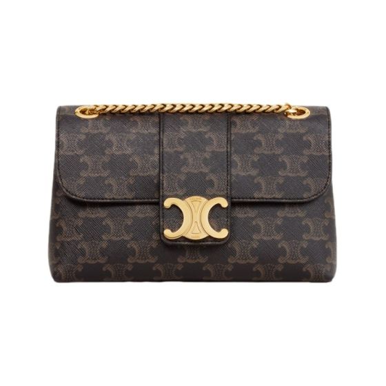 TEEN CELINE VICTOIRE BAG IN TRIOMPHE CANVAS