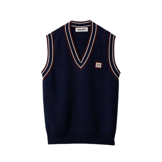 MIU MIU Wool and cashmere knit vest