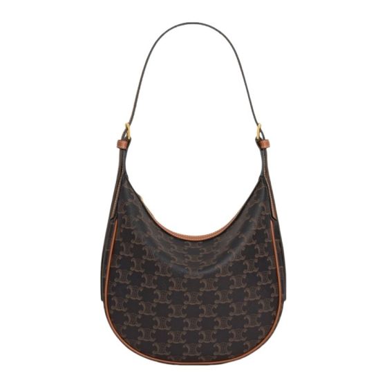 Celine SMALL HELOÏSE BAG CUIR TRIOMPHE IN TRIOMPHE CANVAS & CALFSKIN