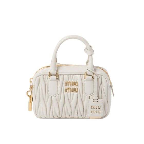 MIU MIU Arcadie matelassé nappa leather bag