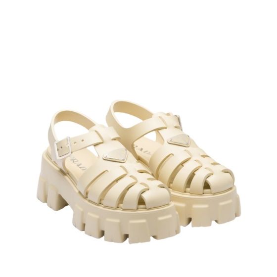Prada Rubber Monolith sandals