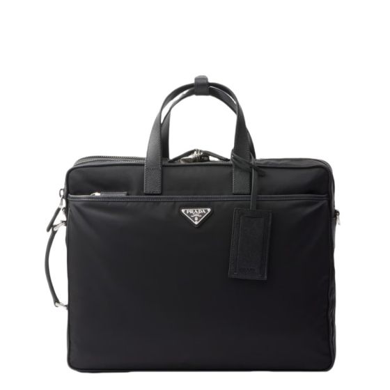 Prada Re-Nylon and Saffiano leather briefcase