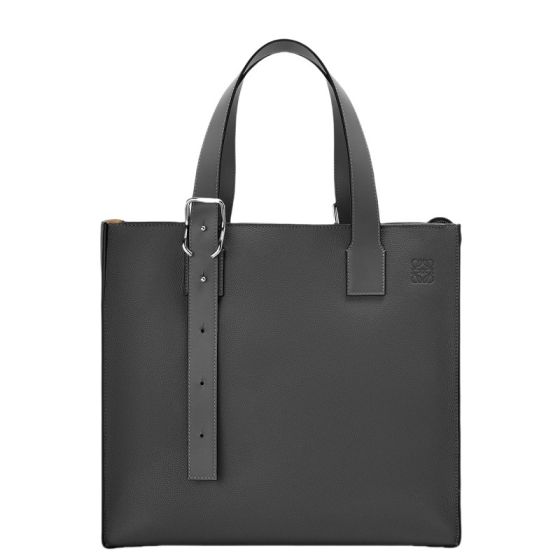 LOEWE Buckle zip tote in soft grained calfskin