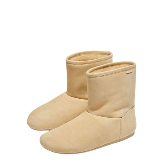 LOEWE Lago boot in suede and shearling