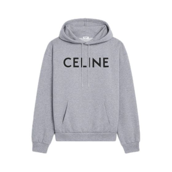 CELINE LOOSE HOODIE IN COTTON FLEECE