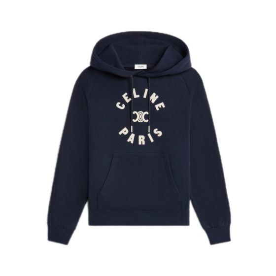 Celine Triomphe hoodie in cotton fleece
