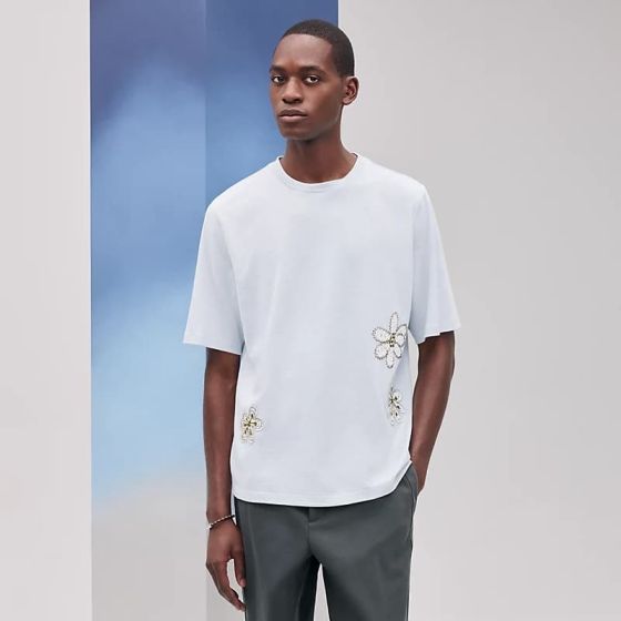 Hermès "Fleurs zigzag" t-shirt