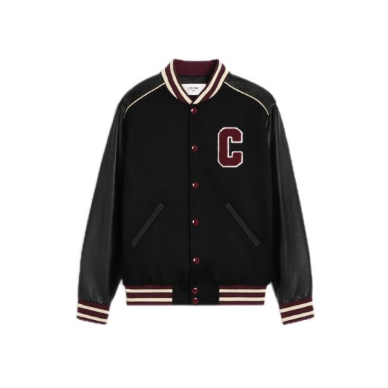 Celine classic teddy jacket in textured wool