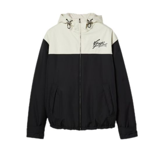 Gucci Technical cotton canvas hooded jacket