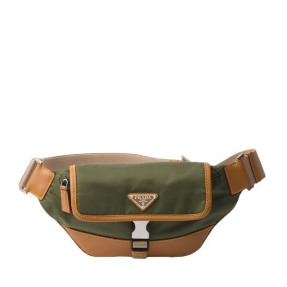Prada Re-Nylon and leather shoulder bag