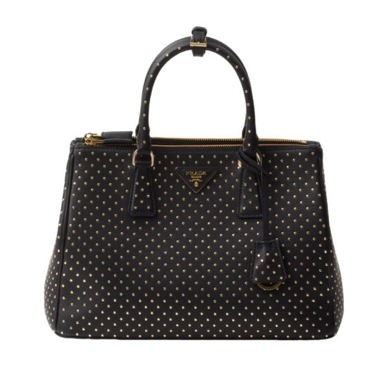 Large Prada Galleria studded leather bag