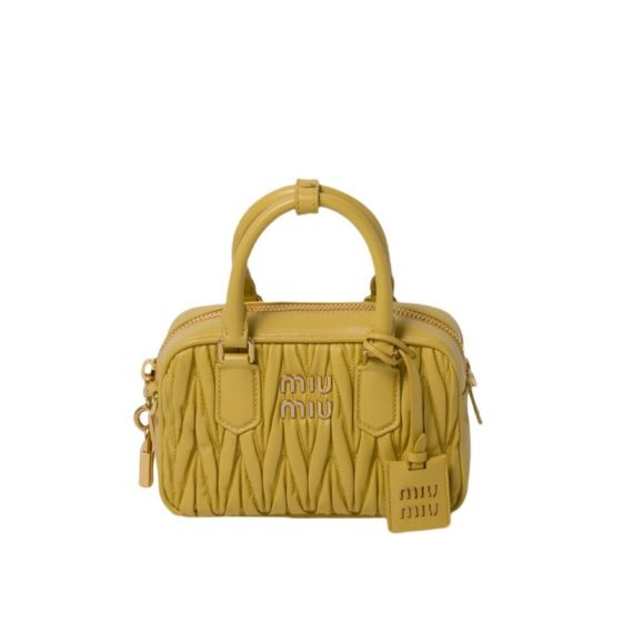 MIU MIU Arcadie matelassé nappa leather bag