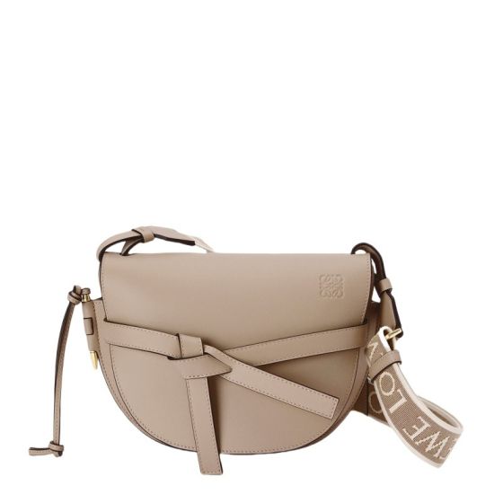 LOEWE Small Gate Dual bag in soft calfskin and jacquard