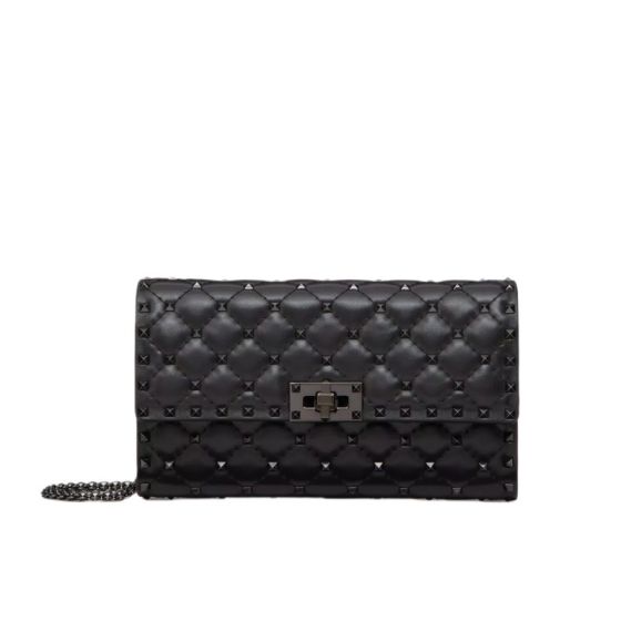 Valentino ROCKSTUD SPIKE CROSSBODY NAPPA LEATHER BAG