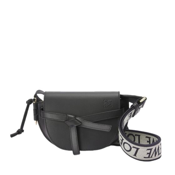 LOEWE Mini Gate Dual bag in soft calfskin and jacquard