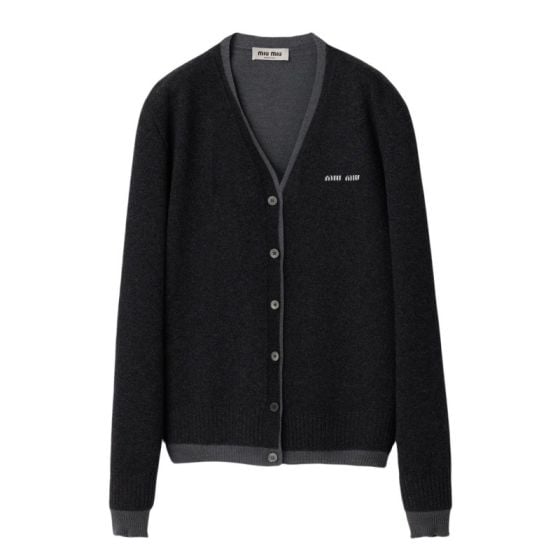 MIU MIU Silk cashmere cardigan sweater