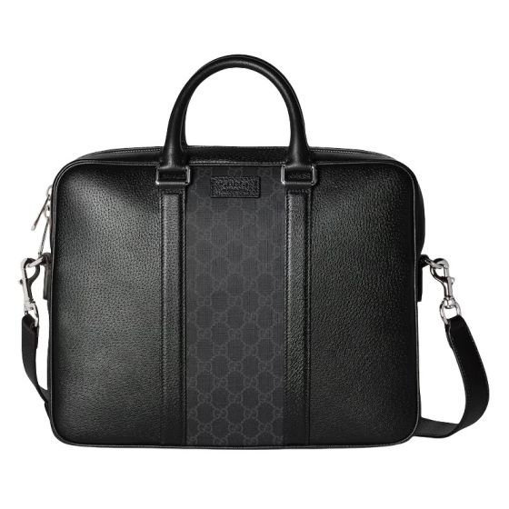 Gucci Medium GG briefcase with tag