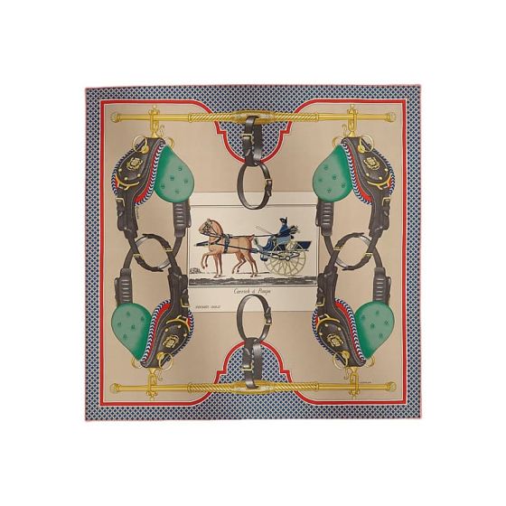 Hermès Carrick a Pompe scarf 45