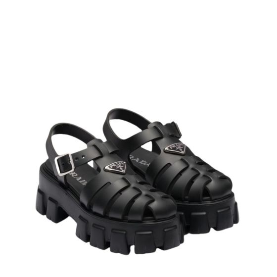 Prada Rubber Monolith sandals