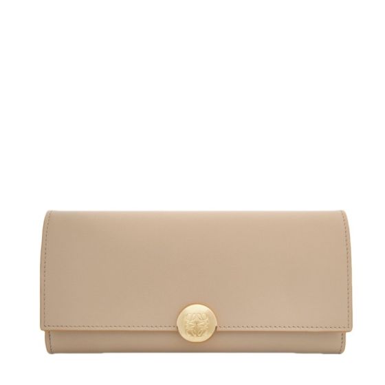 LOEWE Pebble continental wallet in shiny nappa calfskin