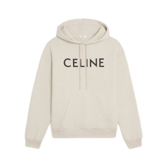 celine loose hoodie in COTTON FLEECE