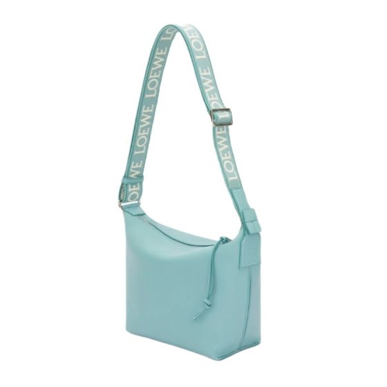 LOEWE Small Cubi crossbody bag in supple smooth calfskin and jacquard
