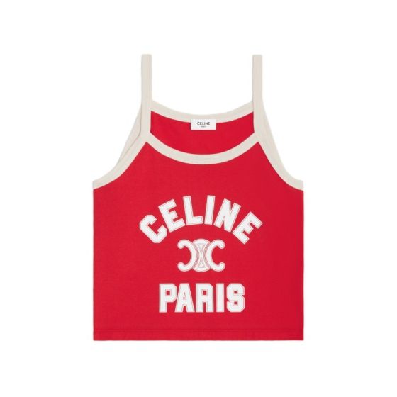 celine paris tank top in cotton jersey