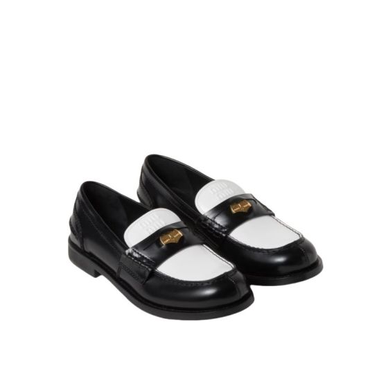 MIU MIU Leather penny loafers