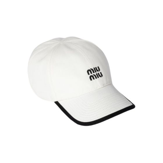 Miu Miu Drill baseball cap