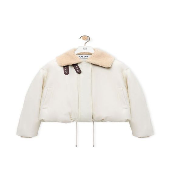 LOEWE Puffer jacket in technical cotton blend