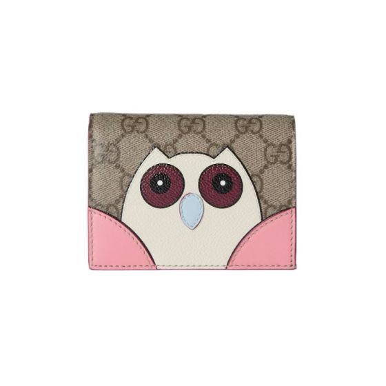 Gucci GG mini wallet with owl detail