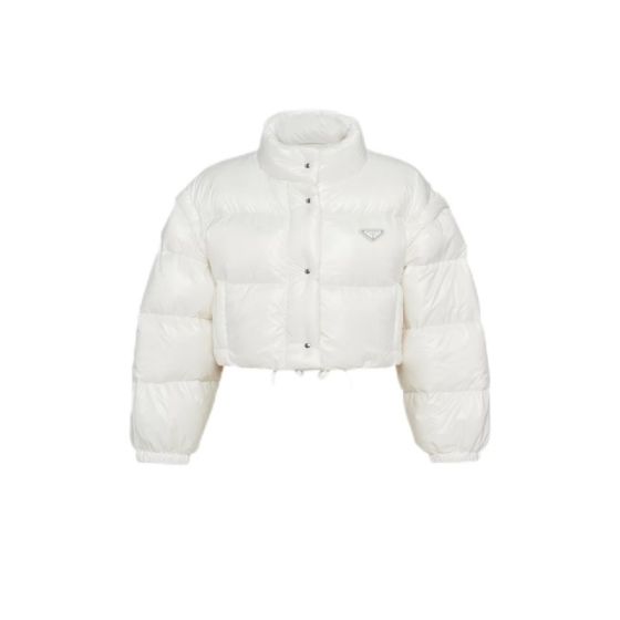 Prada Re-Nylon cropped convertible down jacket