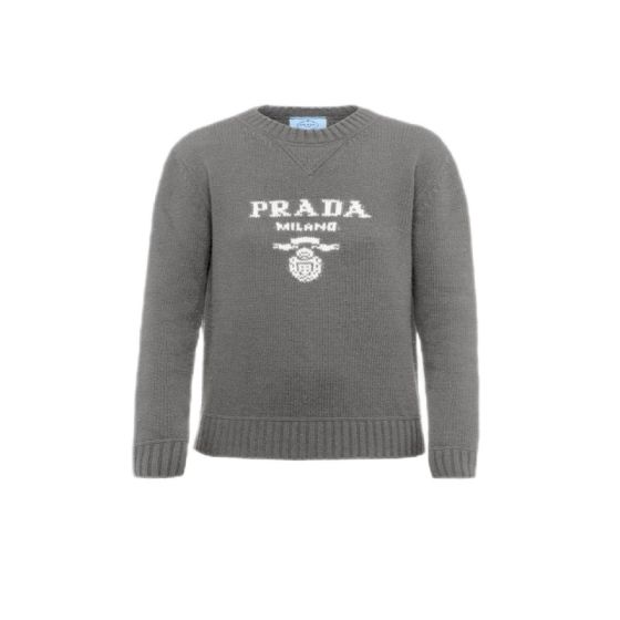 Prada Cashmere and wool Prada logo crew-neck sweater