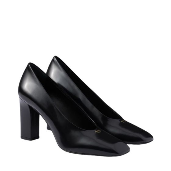 Prada Brushed leather pumps