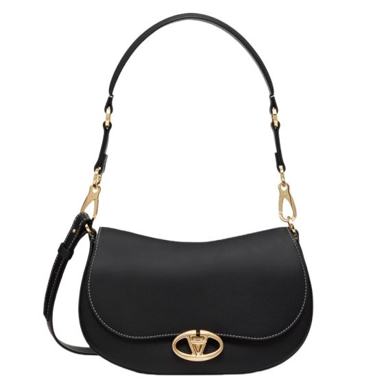 SMALL VALENTINO GARAVANI OHVAL SHOULDER BAG IN NAPPA CALFSKIN