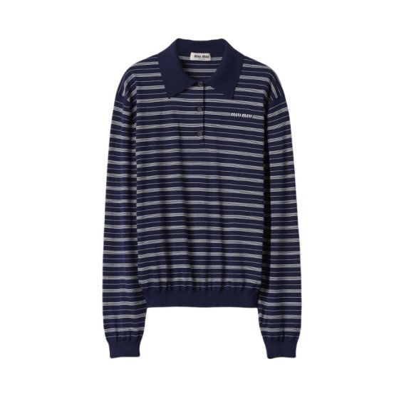 MIU MIU Cotton jersey polo shirt