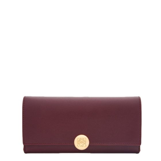 LOEWE Pebble continental wallet in shiny nappa calfskin