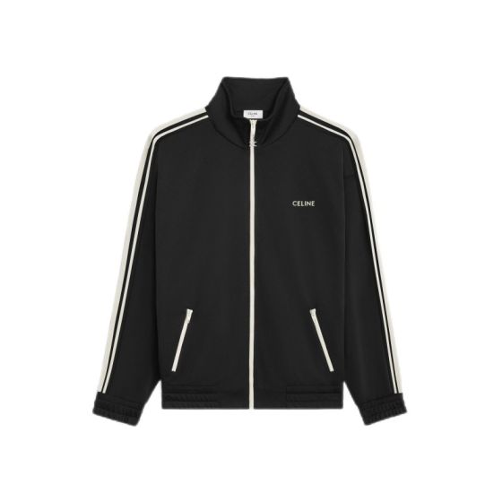 Celine TRACKSUIT JACKET IN DOUBLE FACE JERSEY