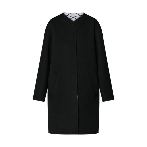 LV Malletage Jacquard Double Face Coat 