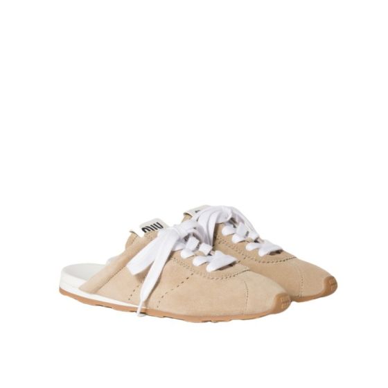 MIU MIU Plume suede mules