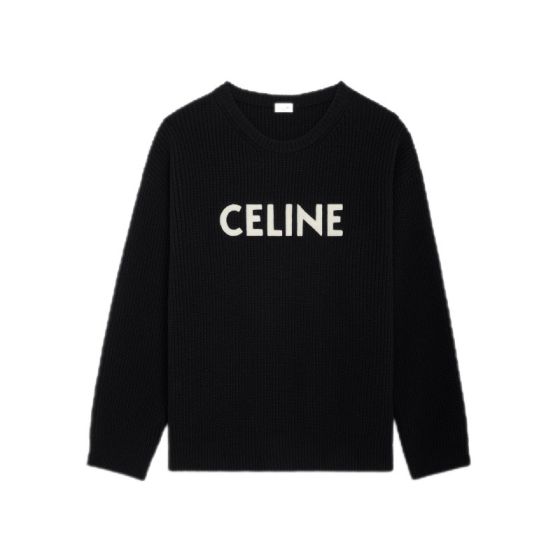 celine oversized sweater in ribbed wool