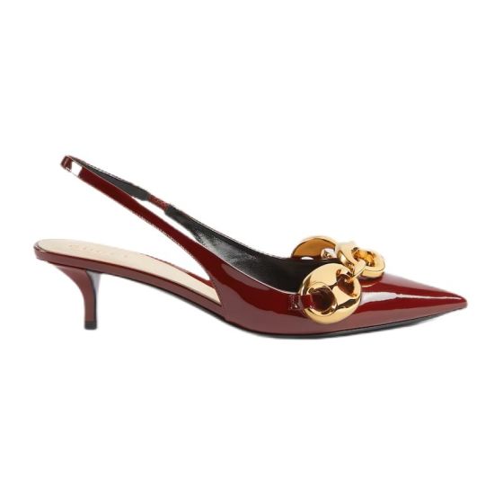 Women's slingback with Gucci Marina Chain